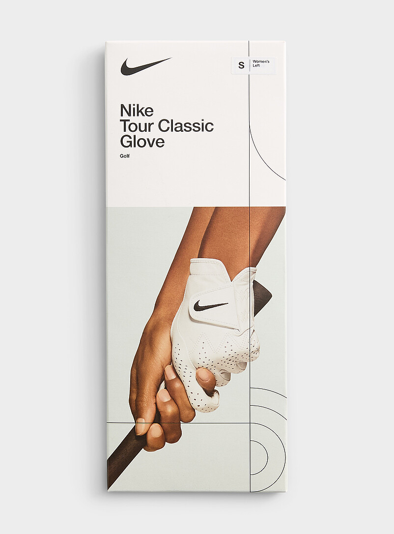 Nike White Tour leather golf glove <b>Left hand | Women </b> for women